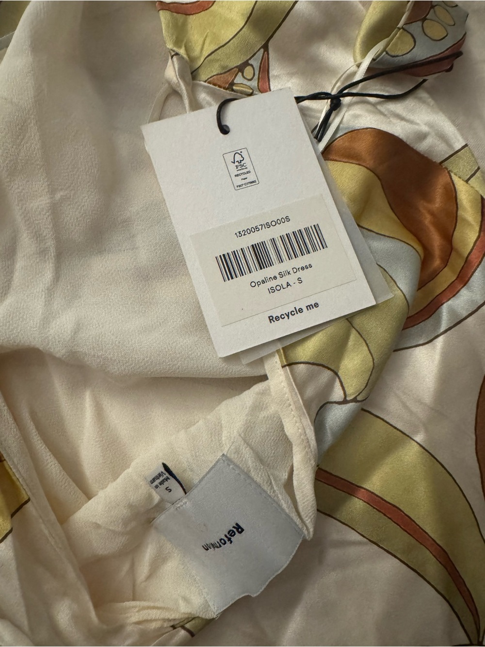 NWT Reformation Opaline Silk Halter Dress size S - Picture 5 of 5